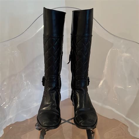 burberry quilted riding boots